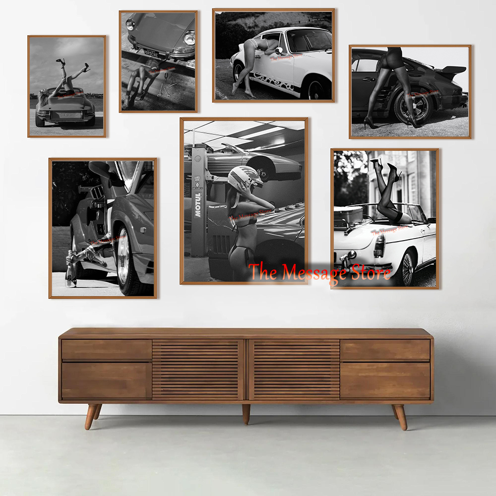 Luxury Lifestyle Pictures - Póster de Lona con Diseño Retro