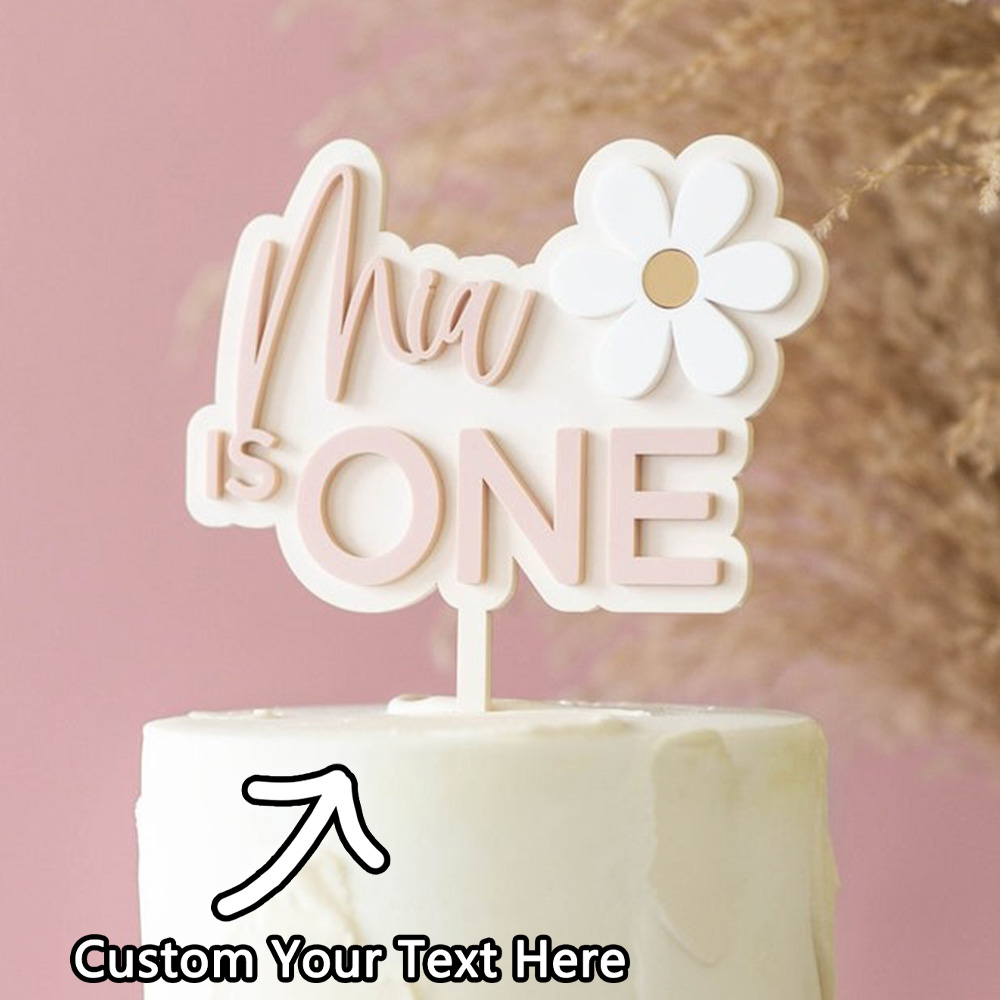 Personalized Engraved Gift - 1 adorno personalizado para pastel de