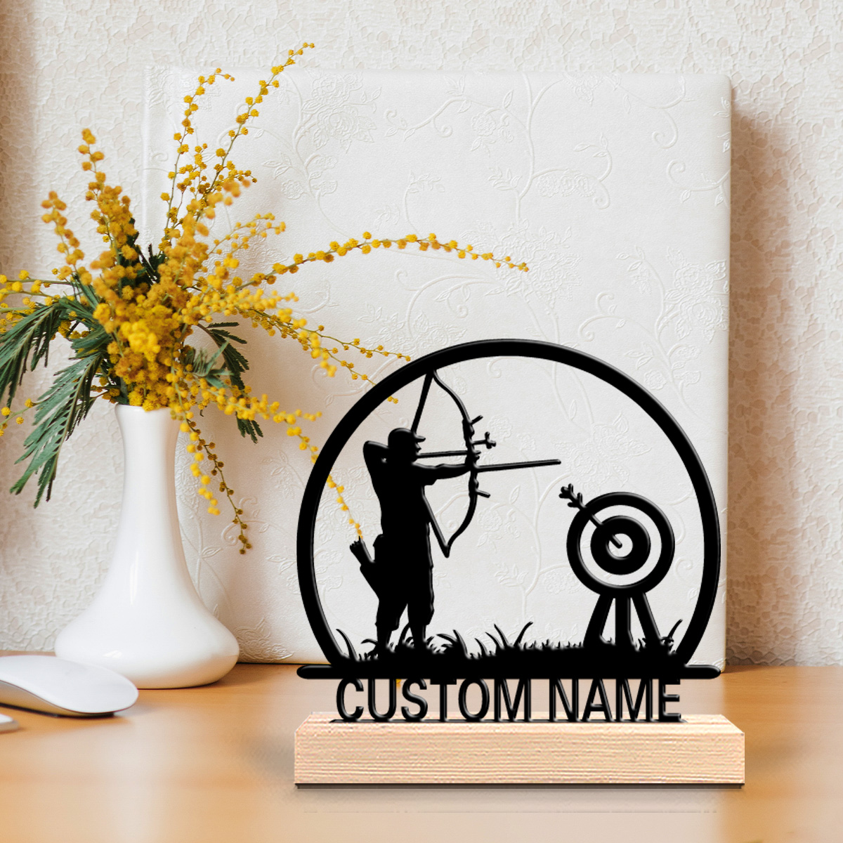 Personalized Engraved Gift - 1 Pieza, Nuevo Diseño, Estatuas Metálicas