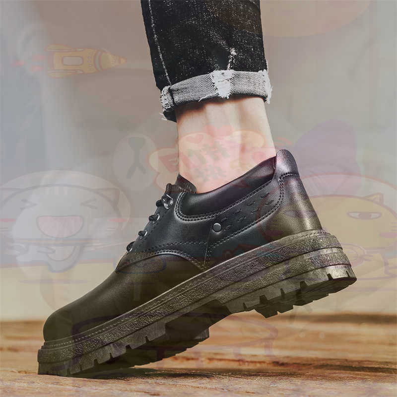 Luxury Lifestyle Products - Zapatillas deportivas de cuero Natural oscuro